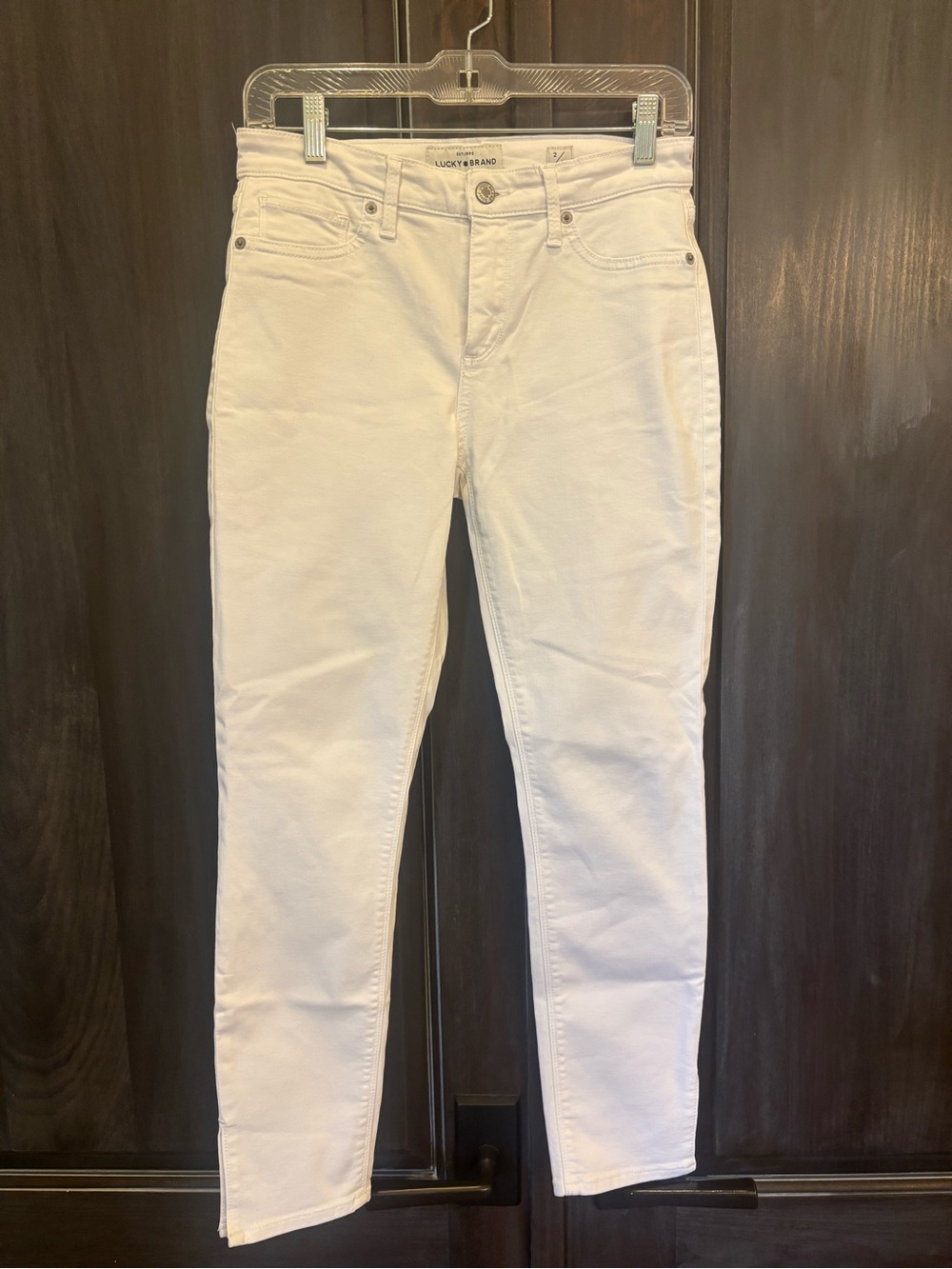Lucky Brand White High-Rise Jeans